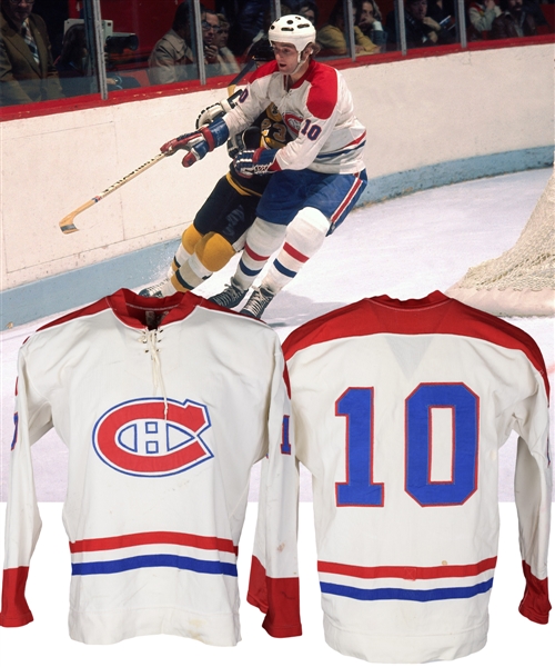 Guy Lafleurs 1972-73 Montreal Canadiens Game-Worn Jersey with LOA - Photo-Matched!