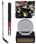 Jaromir Jagrs 2000-01 Pittsburgh Penguins 400th Goal Koho Game-Used Stick and 400th Goal NHLPA Milestone Award