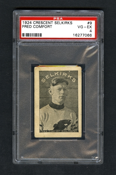 1924-25 Crescent Selkirks Hockey Card #9 Fred Comfort - Graded PSA 4 