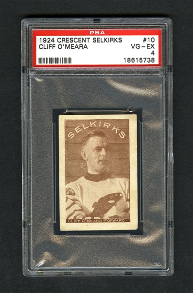 1924-25 Crescent Selkirks Hockey Card #10 Cliff OMeara - Graded PSA 4 