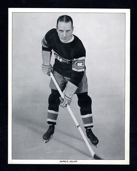 1933-34 World Wide Gum Ice Kings V357 HOFer Aurele "Mighty Atom" Joliat Hockey Premium Photo