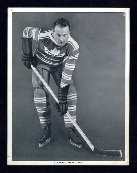 1933-34 World Wide Gum Ice Kings V357 HOFer Clarence "Happy" Day Hockey Premium Photo