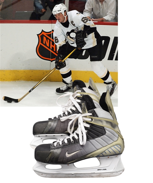 Mario Lemieuxs Early-2000s Pittsburgh Penguins Nike Game-Used Skates