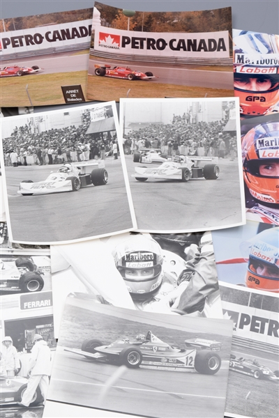 Formula One Legend Gilles Villeneuve Ferrari Vintage Photo Collection of 50