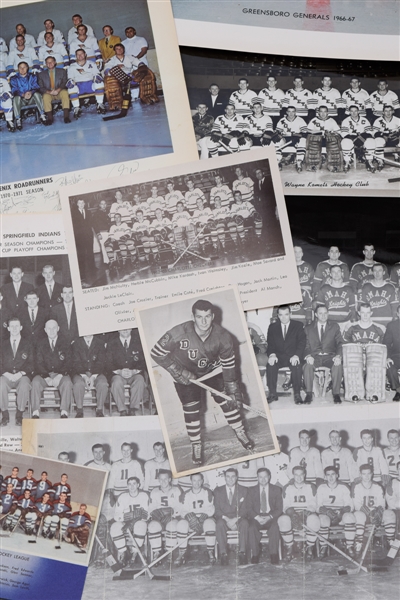 Vintage 1940s-1960s AHL and Other American Leagues Photo Collection of 132