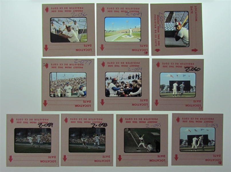 Montreal Expos 1969-1979 35mm Photo Slide Collection of 225 from Renowned Sports Photographer Denis Brodeur