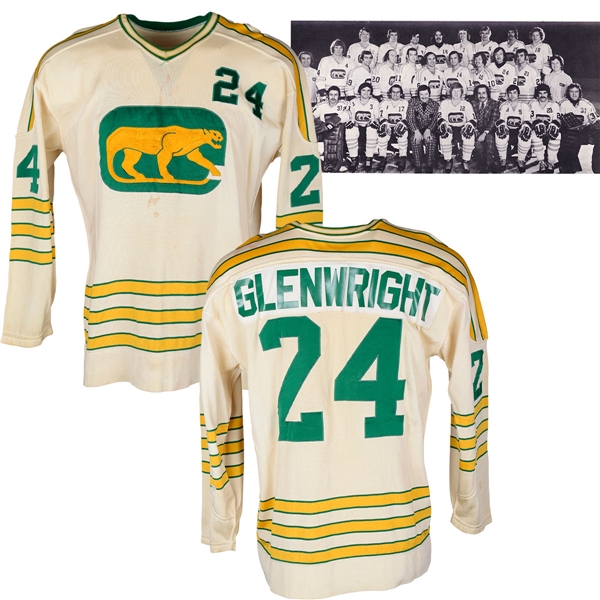 Brian Glenwrights 1972-73 WHA Chicago Cougars Inaugural Season Game-Worn Jersey