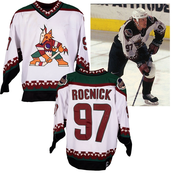 Jeremy Roenicks 1996-97 Phoenix Coyotes Inaugural Season Game-Worn Jersey with LOA