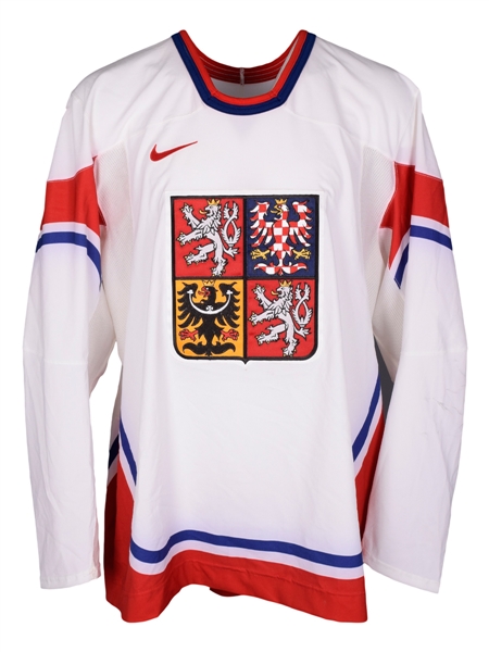 Filip Kubas 2010 Olympics Team Czech Republic Game-Worn Jersey with NHLPA COA