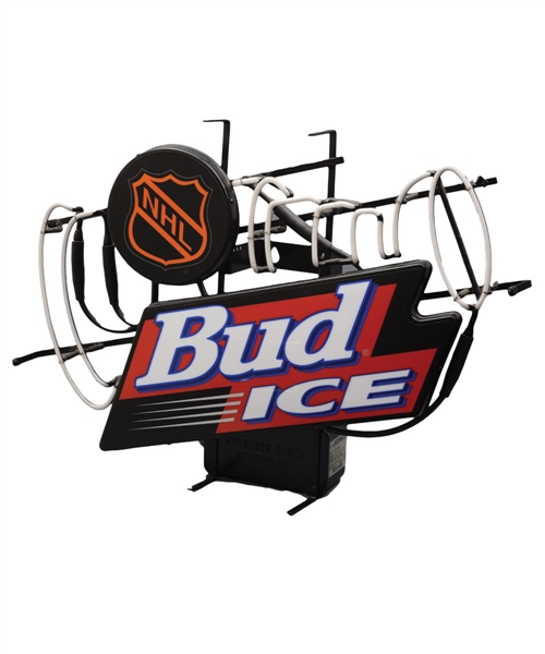 Bud Ice NHL Stanley Cup-Shaped Neon Sign