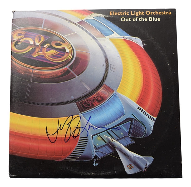 "Electric Light Orchestra" Jeff Lynne Signed "Out of the Blue" LP Album Cover - JSA Certified
