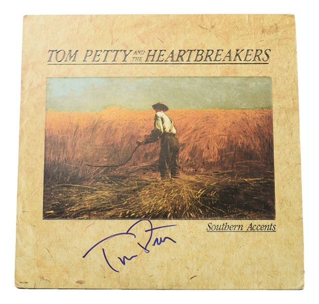 "Tom Petty and the Heartbreakers" Tom Petty Signed "Southern Accents" LP Album Cover - PSA/DNA and JSA Certified