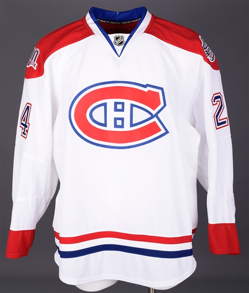 Alex Henrys 2008-09 Montreal Canadiens Game-Issued Jersey - 100 Seasons and All-Star Game Patches!