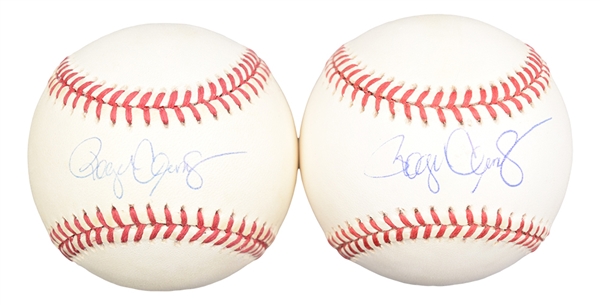 Roger Clemens Signed Rawlings Official American League Balls (2) - JSA Certified