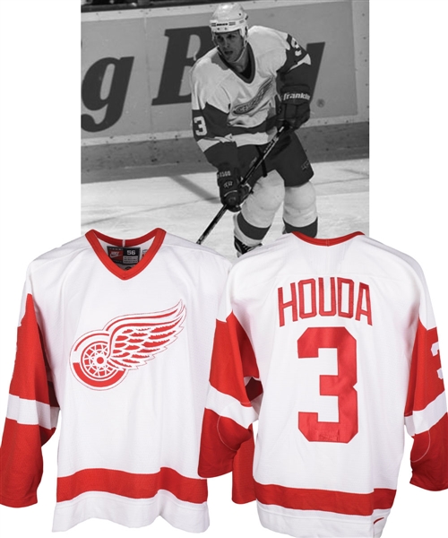Doug Houdas 1998-99 Detroit Red Wings Game-Worn Jersey