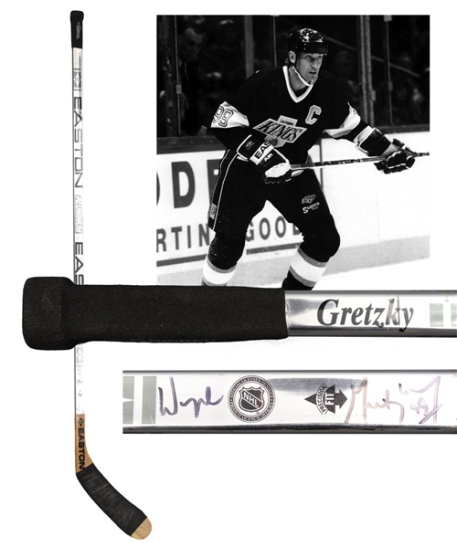 Wayne Gretzkys Mid-1990s Los Angeles Kings Signed Easton Game-Used Stick
