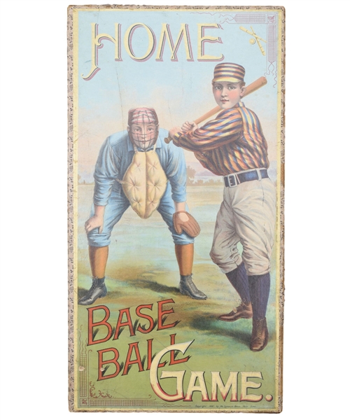 Beautiful 1897 "Home Base Ball Game" Manufactured by McLoughlin Bros.