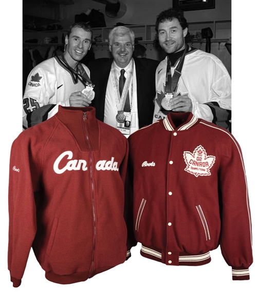 Ed Belfours 2002 Salt Lake City Winter Olympics Team Canada Clothing Collection with Jacket