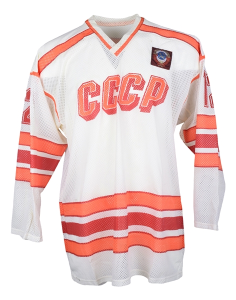 Cherniks Late-1980s Soviet Union National Team Game-Worn Jersey