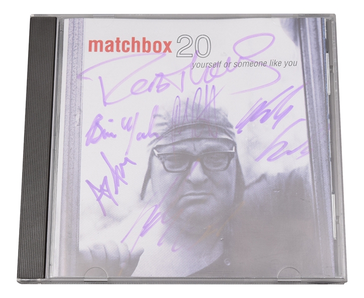 Matchbox Twenty Band-Signed "Yourself or Someone Like You" CD with JSA LOA