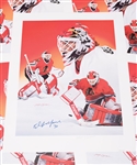 Ed Belfours Signed Chicago Black Hawks Lithograph Collection of 50 (25 1/4" x 19 1/2")