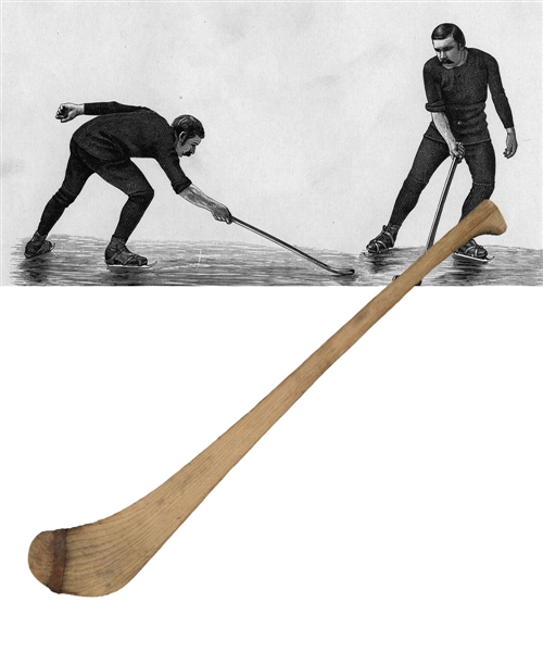 Vintage Turn of the Century Bandy Stick - Precursor to Ice Hockey (35 ½”)