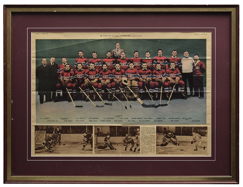 Montreal Canadiens 1933-34, 1938-39 and 1970-71 Team Pictures