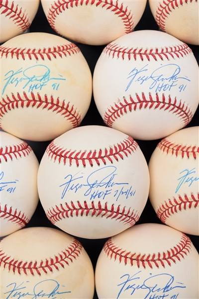 HOFer Ferguson Jenkins Signed Baseball Collection of 12 with LOA