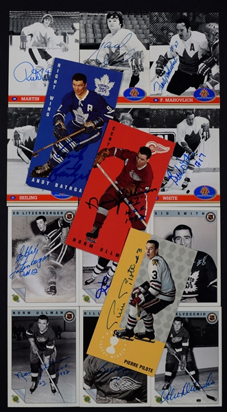 1972 Canada-Russia Series (1991 Future Trends) and 1992 "Original Six Ultimate" Sets with 32 Signed Cards Plus 9 Others