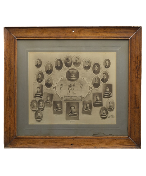 Ottawa Silver Seven 1905 Composite Team Cabinet Photo (23 ½” x 26 ½”)
