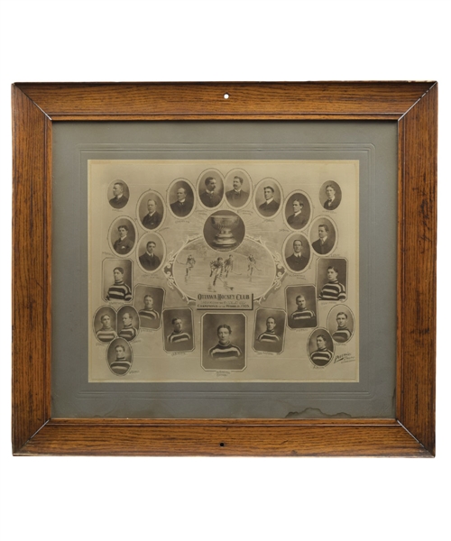 Ottawa Silver Seven 1905 Composite Team Cabinet Photo (23 ½” x 26 ½”)