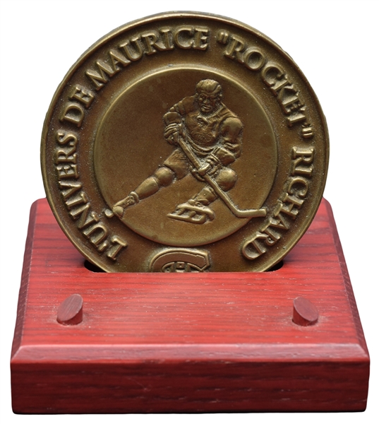 Maurice Richard Museum Official Inauguration Bronze Medallion
