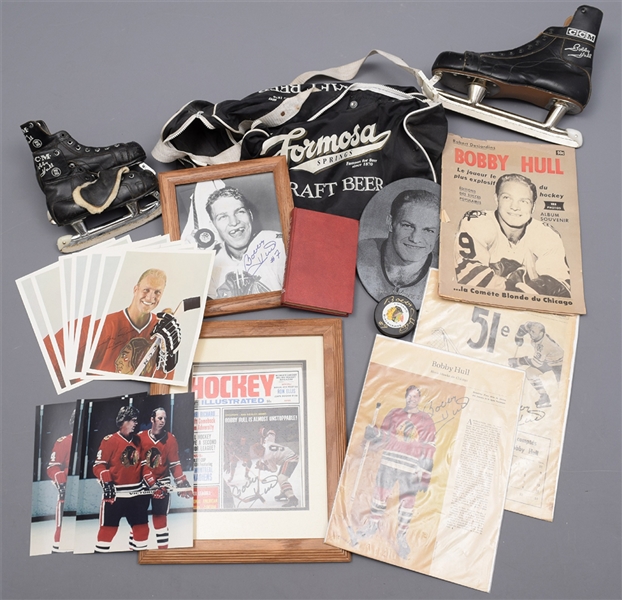 Bobby Hull Chicago Black Hawks Memorabilia Collection of 29