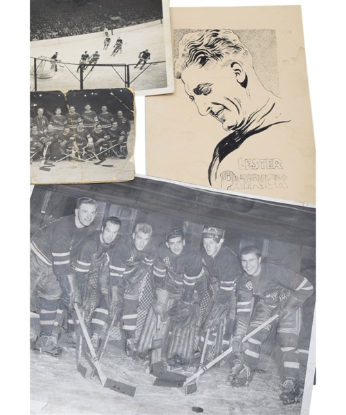 New York Rangers 1930s-1970s Photo Collection of 63 Plus Memorabilia