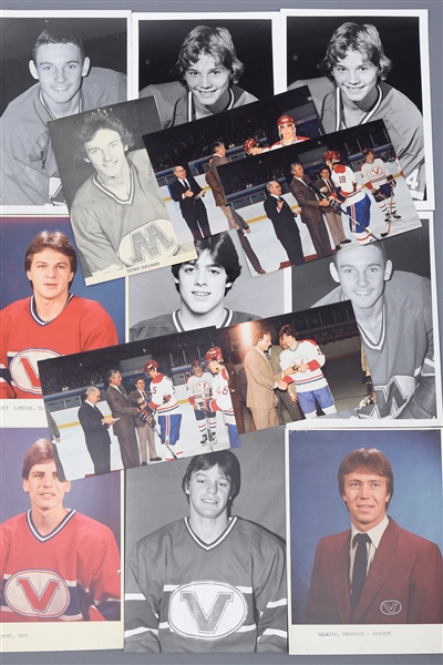 Massive 1970s/1980s Montreal Juniors, Verdun Juniors, Montreal Red White and Blue and Others Photo Collection of 1000+ with Pat Lafontaine, Denis Savard and Claude Lemieux 