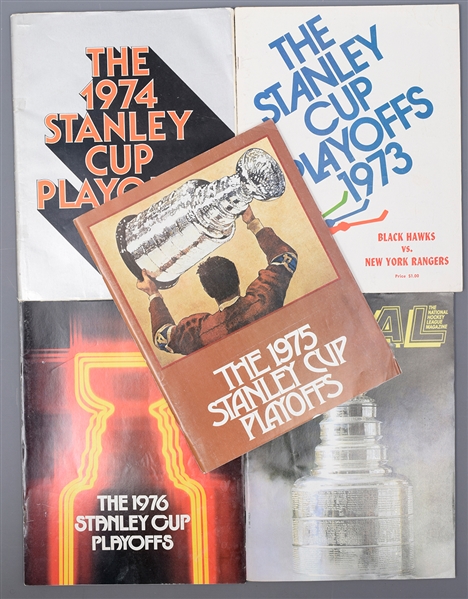 National Hockey League 1960s-1980s Hockey Program Collection of 55