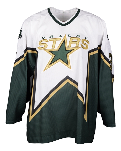 Marty Turcos 2002-03 Dallas Stars Game-Worn Playoffs Jersey with Team LOA