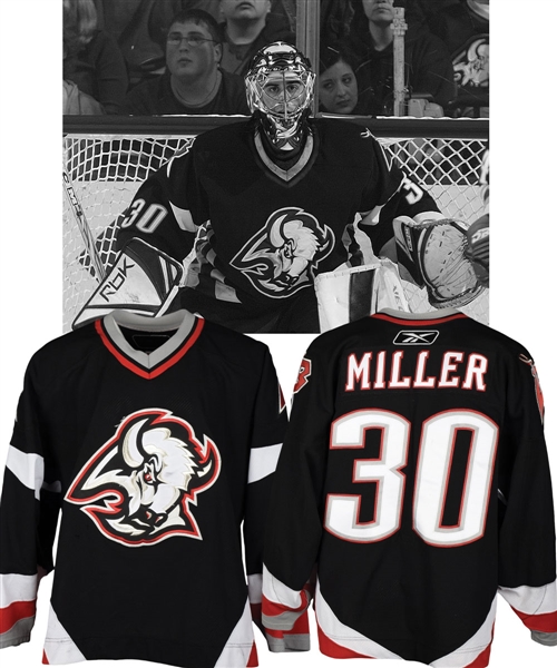 Ryan Millers 2005-06 Buffalo Sabres Game-Worn Jersey with LOA - Photo-Matched!