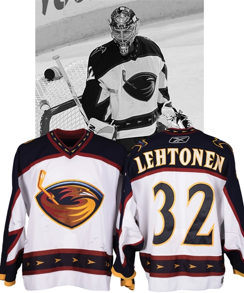 Kari Lehtonens 2006-07 Atlanta Trashers Game-Worn Jersey with Team LOA - Photo-Matched!