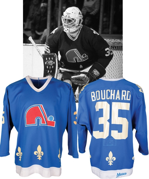 Dan Bouchards Early-1980s Quebec Nordiques Game-Worn Jersey with LOA