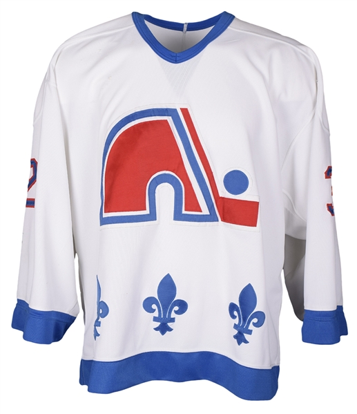 Jacques Cloutiers 1992-94 Quebec Nordiques Game-Worn Jersey with LOA