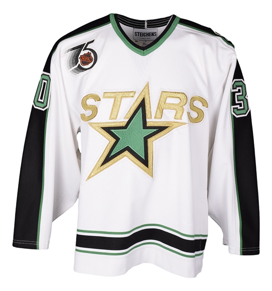 Jon Caseys 1991-92 Minnesota North Stars Game-Worn Jersey - 25th Anniversary Patch!