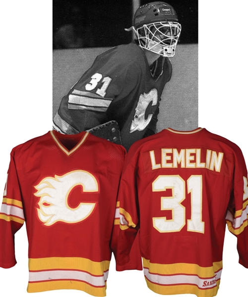 Rejean "Reggie" Lemelins 1982-83 Calgary Flames Game-Worn Jersey with LOA