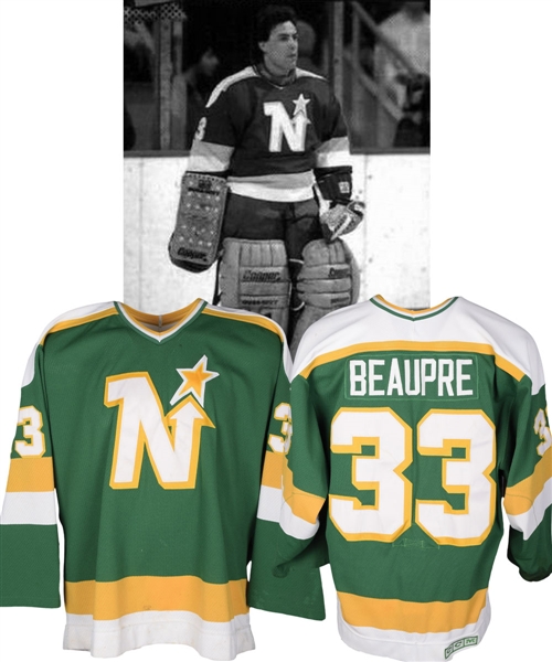 Don Beaupres 1987-88 Minnesota North Stars Game-Worn Jersey with LOA