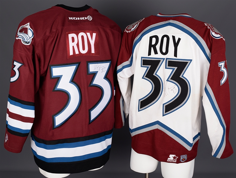 Patrick Roy Signed Colorado Avalanche Jerseys (2)