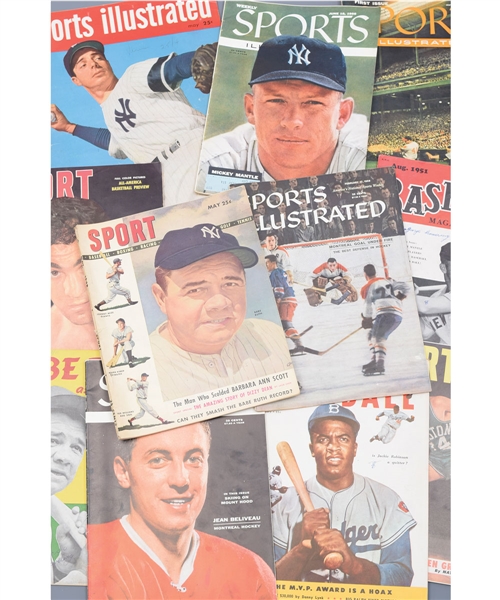 1940s/1950s "Sport", "Sports Stars", "Complete Baseball", "Sports Illustrated" and Other Sport Publication Collection of 720