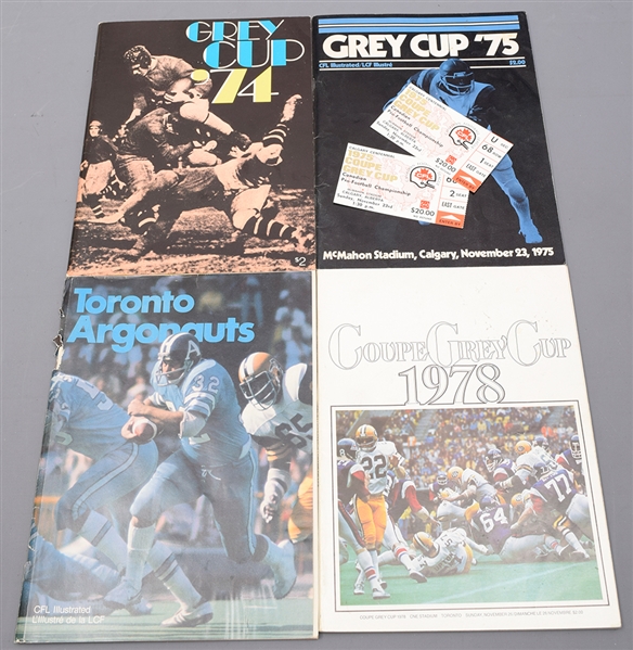 1974-2002 CFL Grey Cup Program Collection of 16