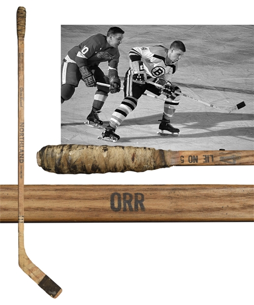 Bobby Orrs 1966-68 Boston Bruins Northland Game-Used Rookie Era Stick
