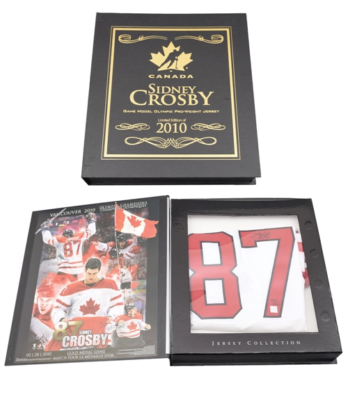 Sidney Crosby Signed 2010 Olympics Team Canada Limited-Edition Jersey with COA