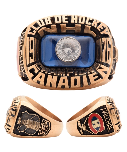 Montreal Canadiens 1975-76 Stanley Cup Championship 10K Gold Salesmans Sample Balfour Ring